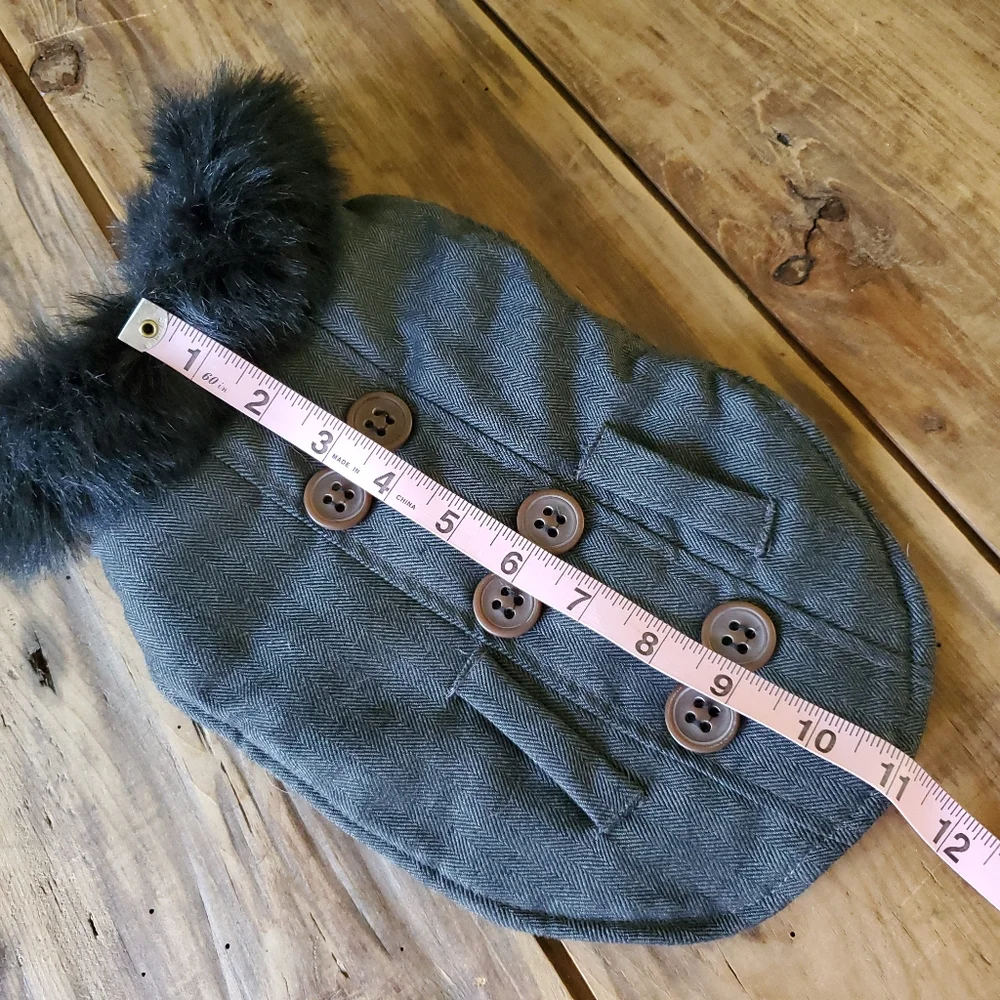 Dog Jacket with faux fur color Size Small